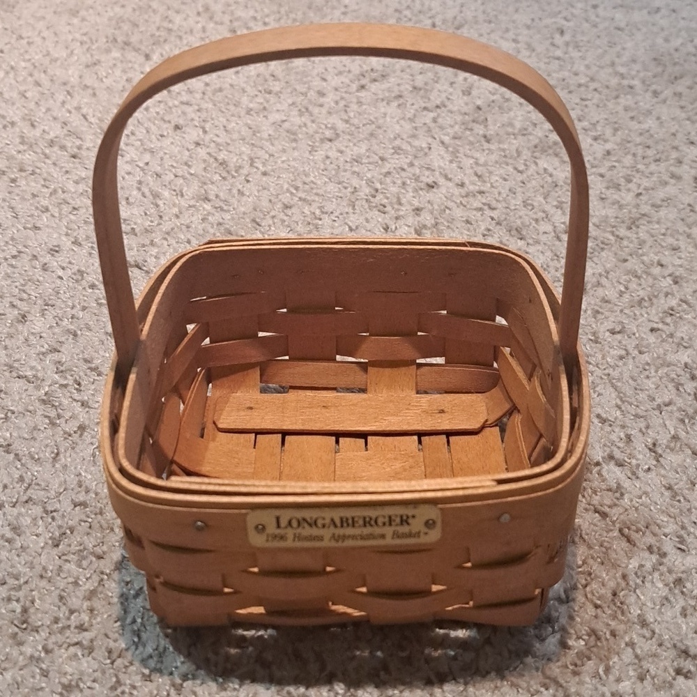 Rare & Retired ~ LONGABERGER 1996 Hostess Appreciation Basket; great condition!